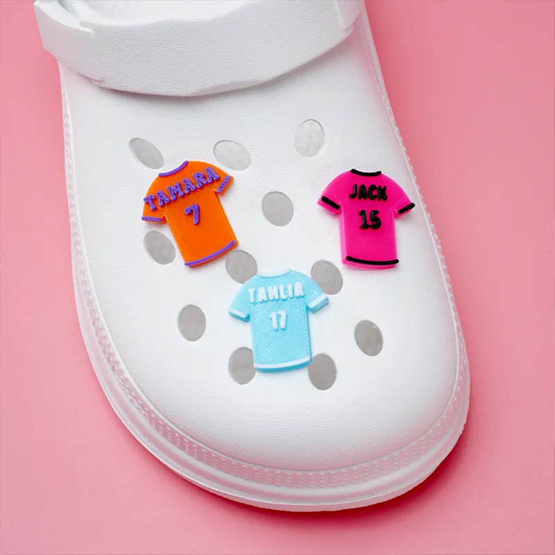 Personalized Jersey Shoe Charms Add Unique Flair to Your Footwear