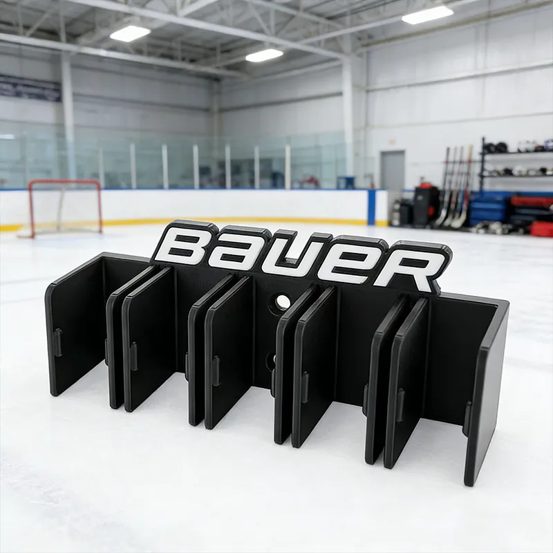 Personalized Ice Hockey Stick Rack with Custom Name Design Perfect for Organizing Your Gear