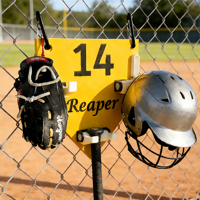 Personalized 3D Printed Dugout Organizer for Baseball and Softball Players   