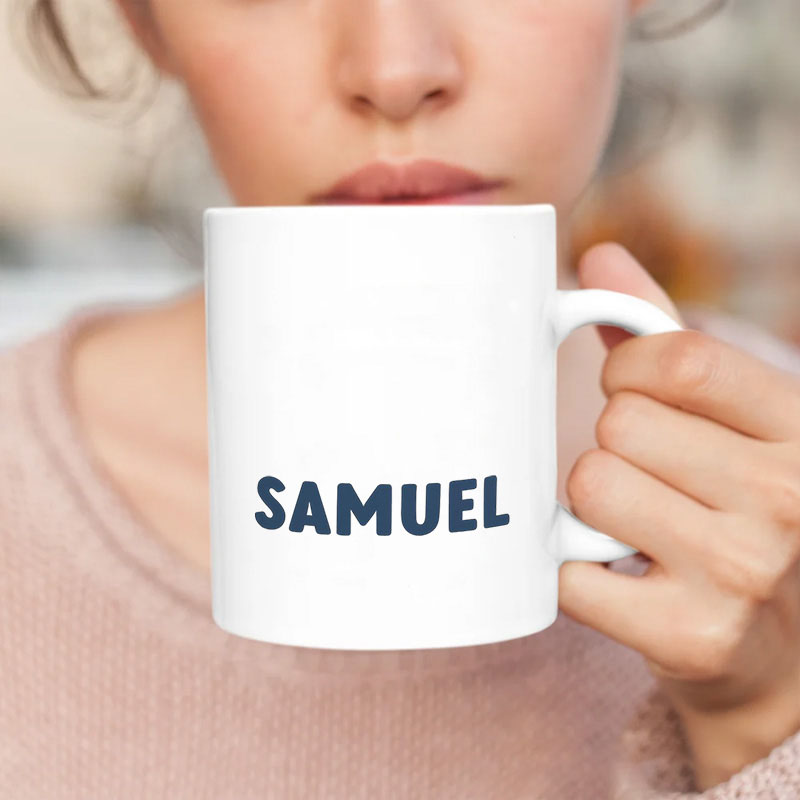 Personalized Naughty Nice Jewish Ceramic Mug with Name Hanukkah Coffee Mug Religious Gift Happy Hanukkah Gift for Jewish people