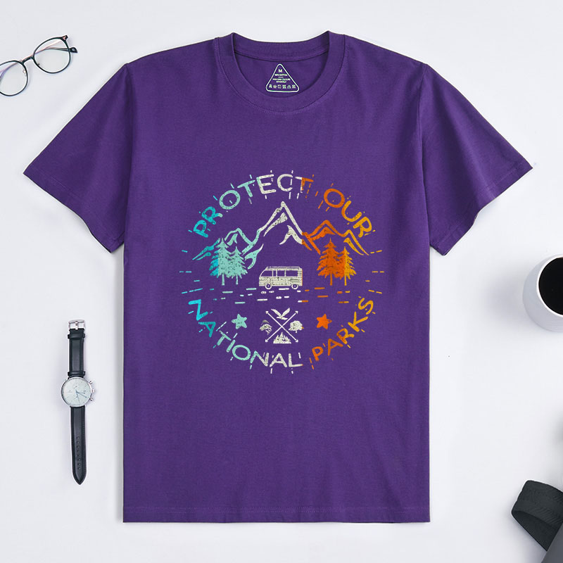 Personalized Protect Our National Parks T-Shirt Camping Hiking T-Shirt Gift for Outdoor Camping Adventure