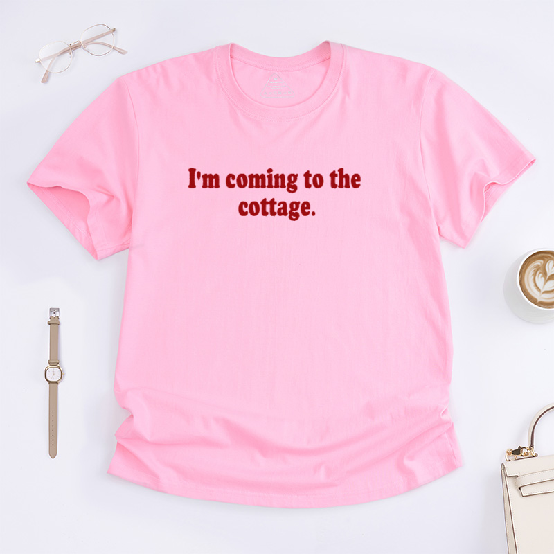 Personalized “I'm Coming to the Cottage” Hockey T-Shirt With Rivals to Lovers Hockey Romance