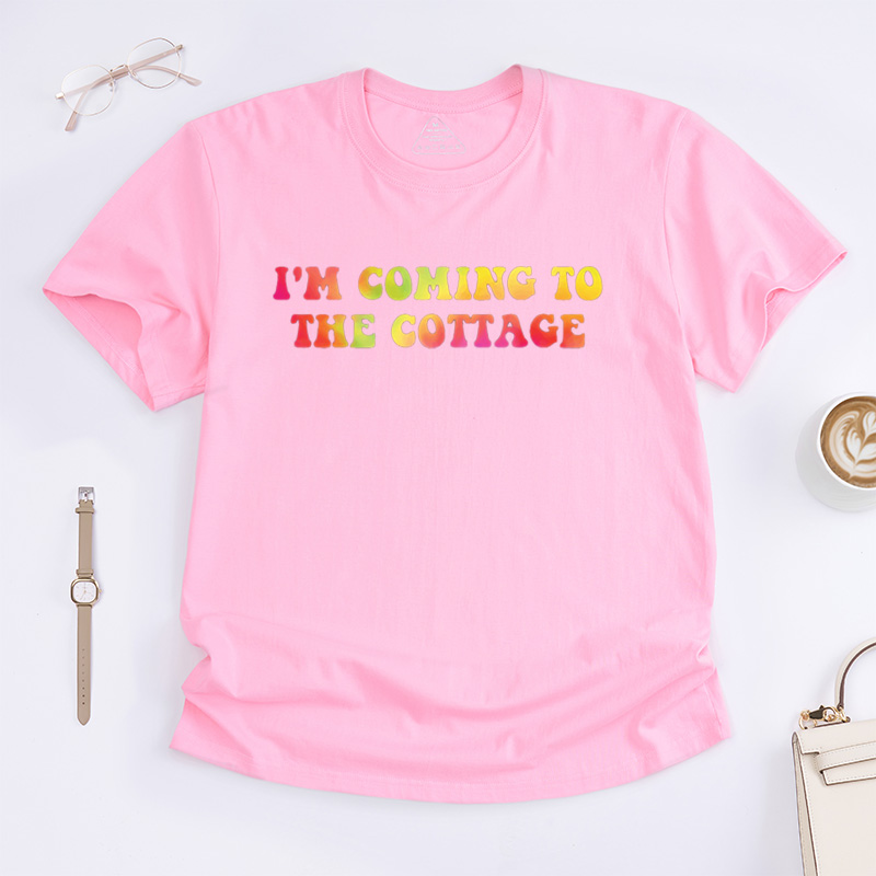 Personalized “I'm Coming to the Cottage” Hockey T-Shirt With Romance Book Movie Fans Gift