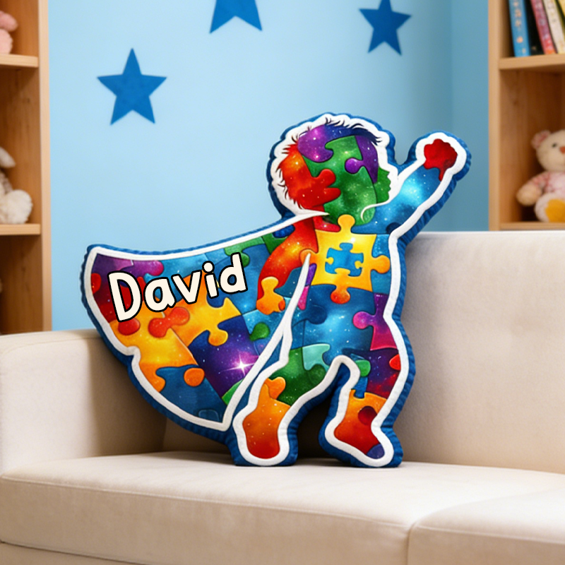 Personalized Autism Hero Pillow Sensory Issues Meltdowns Adhd Emotional Support Autism Gifts