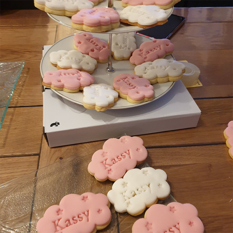 Personalized Name 3D Printed Cloud-Shaped Cookie Cutters Baking Gift Birthday Gift