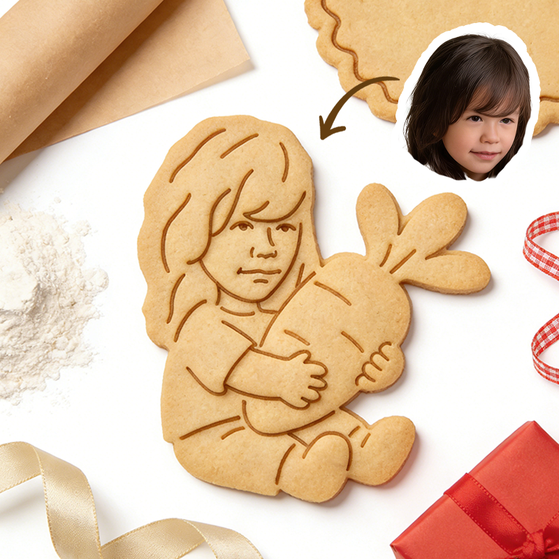 Personalized Face Cookie Easter Carrot Cutter from Photo Personalized Gift for Son Kids Gifts Pet Lover Gifts Kids Easter Gifts