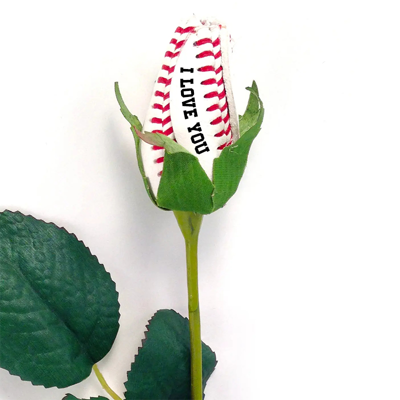 Personalized Baseball Rose Bouquet with Custom Text for Team Members and Fans, Gift for Weddings, Graduations, and Coaches
