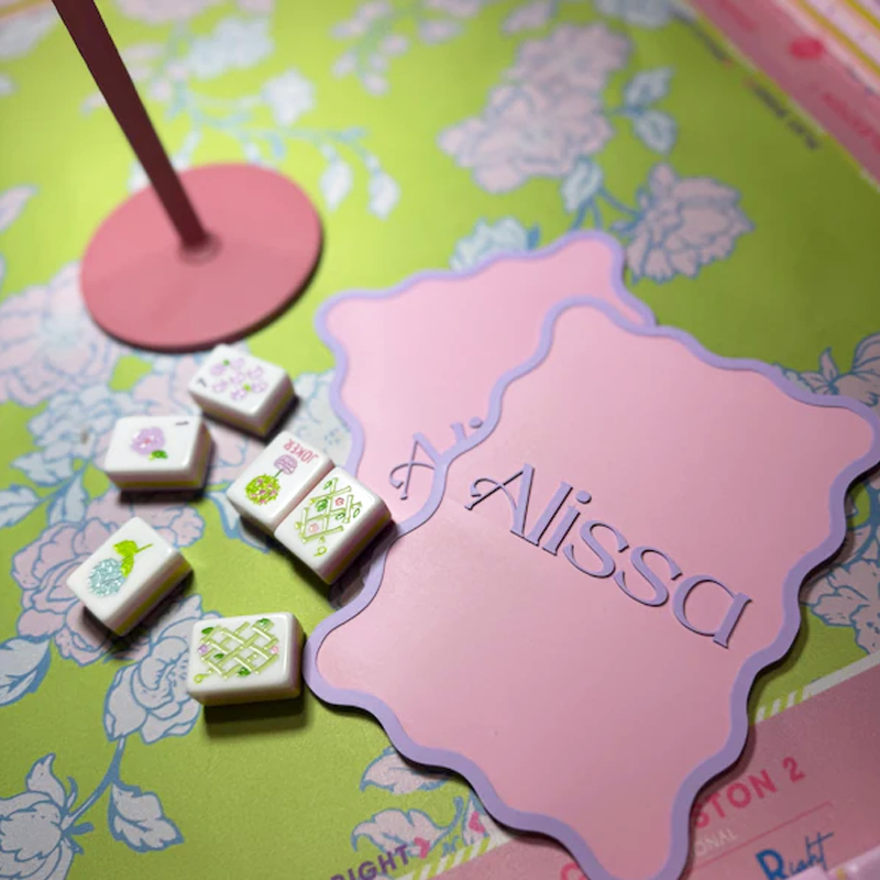 Personalized Mahjong Tile Mixer Chinoiserie Mahj Gift Tile Shuffler Mah Jongg Lover Gift 