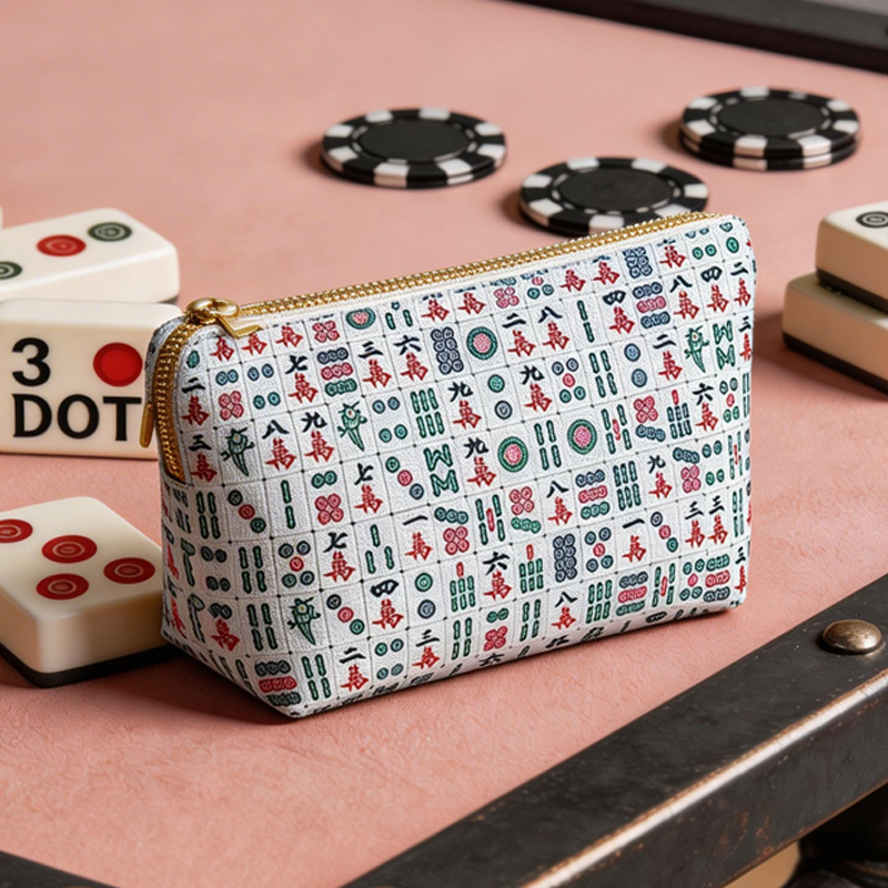 Mahjong Tile Bag Mahjongg Pouch Gifts for Mom Women Mahj Gift Chinese Board Game Mah Jongg Tiles Birthday Mahjong Lover Mah Jong Accessories