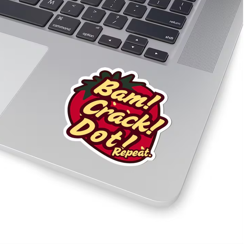 Mahjong Sticker Cute Mah Jongg Sticker Decal for Mahjongg Lovers Gift Bam Crack Dot Mahj Jokes Vinyl Laptop Decal Funny Mah-Jongg Accessory