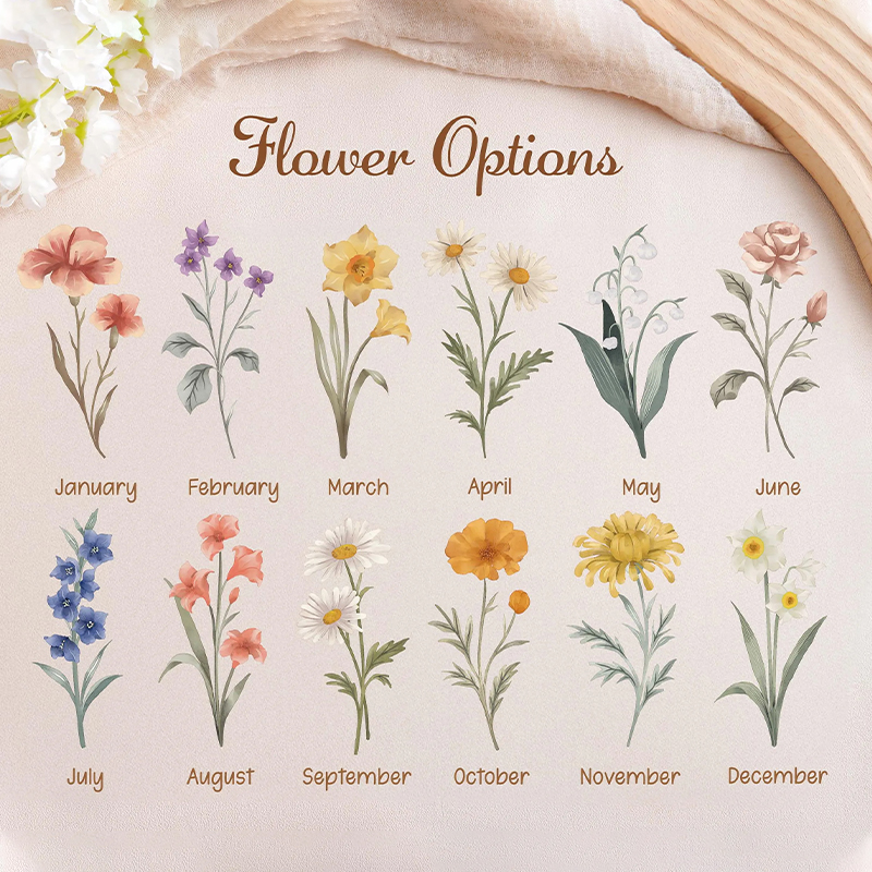 Personalized Birth Month Flower Jewelry Dish Bridesmaid Gifts Birthday Ring Dish Bridesmaid Proposal Birthday Gift for Her Mother’s Day