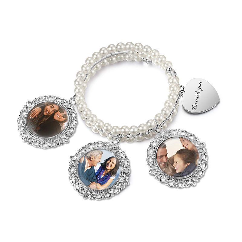 Personalized Bridal Wedding Bouquet Charm Wedding Bouquet Charm Wedding Memorial Gift Bridal Shower Gift Wrapping Around Bouquet Charm