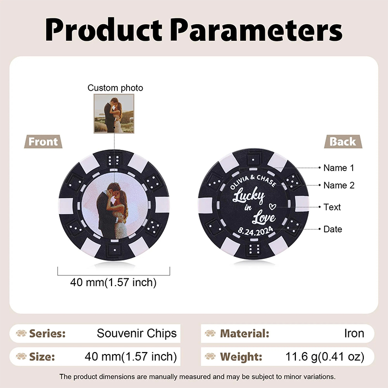 Personalized Wedding Poker Chips Set Custom Poker Chips With Photo Engagement Keepsake Drink Tokens Vegas Casino Party Favors Gift