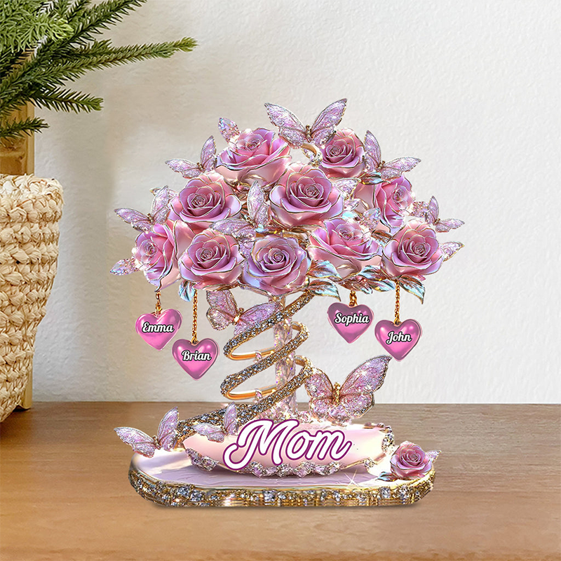  Personalized Mother Best Mom Ever Shaped Acrylic Plaque Unique Gift for Grandma Mom