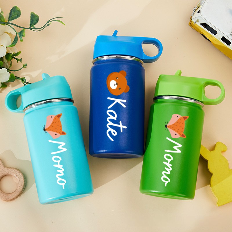 Personalized Kid Water Bottle Engraved Name Cup Gift for Kids Back to School Gifts for Kids