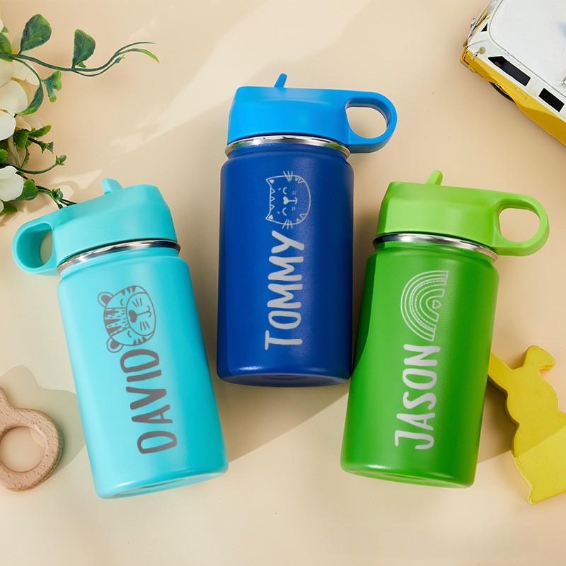 Personalized Kids Water Bottle School Water Bottle Tumbler for Kids Water Bottles for Boys Girls Toddler Kids Gifts Back to School Gifts