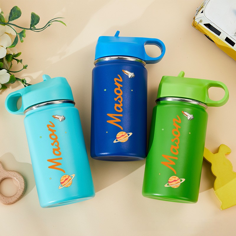 Personalized Kids Water Tumbler Stainless Steel Drinking Tumbler Preschool Bottle Tumbler for Boys and Girls Back to School Gift