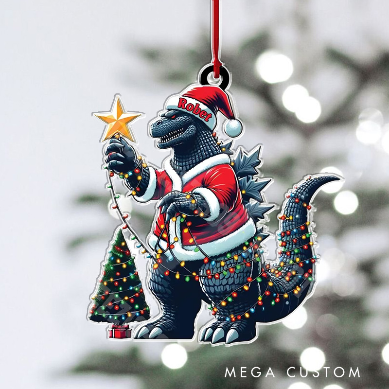 Personalized Monster and the Tree Movie Fan 2D Flat Acrylic Ornament Movie Christmas Gift Film Xmas Gift Christmas Decor