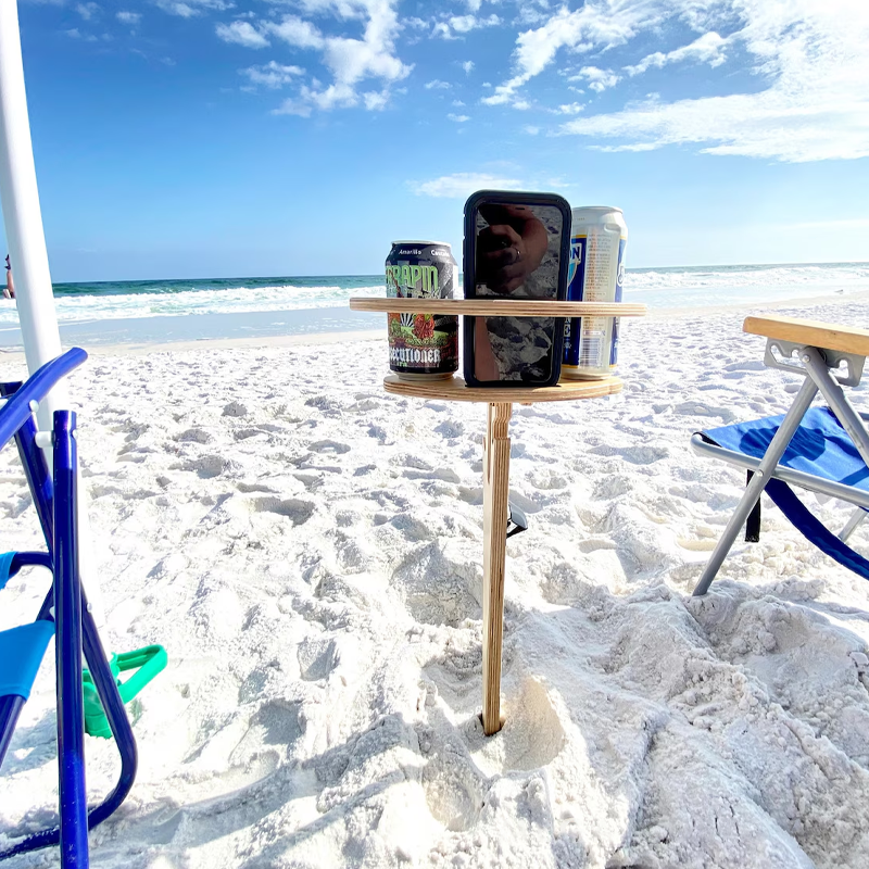 Personalized Wooden Camping Table Portable Beer Table Happy Campers Rv Accessories