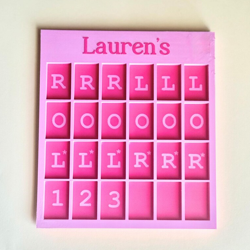 Personalized Mahjong Practice Board for Mahjongg Solo Tile Training Board with Name, Mahjong Learning Tool for Players Beginner Mahj Gift