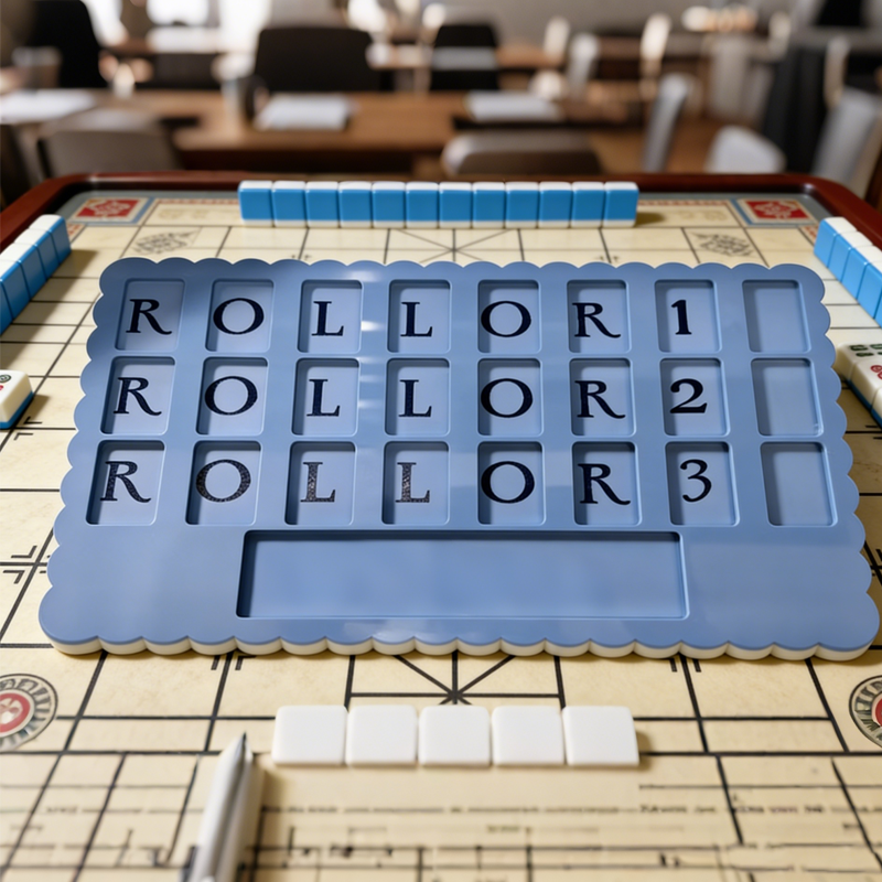 Wisteria Acrylic Mahjong Board for Mahjongg Solo Tile Training Board with Name, Mahjong Learning Tool for Players Beginner Mahj Gift