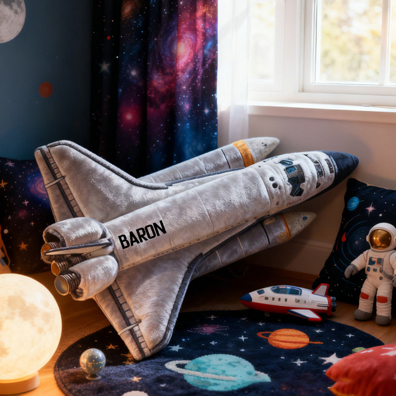 Personalized Space Rocket Pillow Space Shuttle Pillow Astronauts and Space Enthusiasts Pillow Gift for Kid