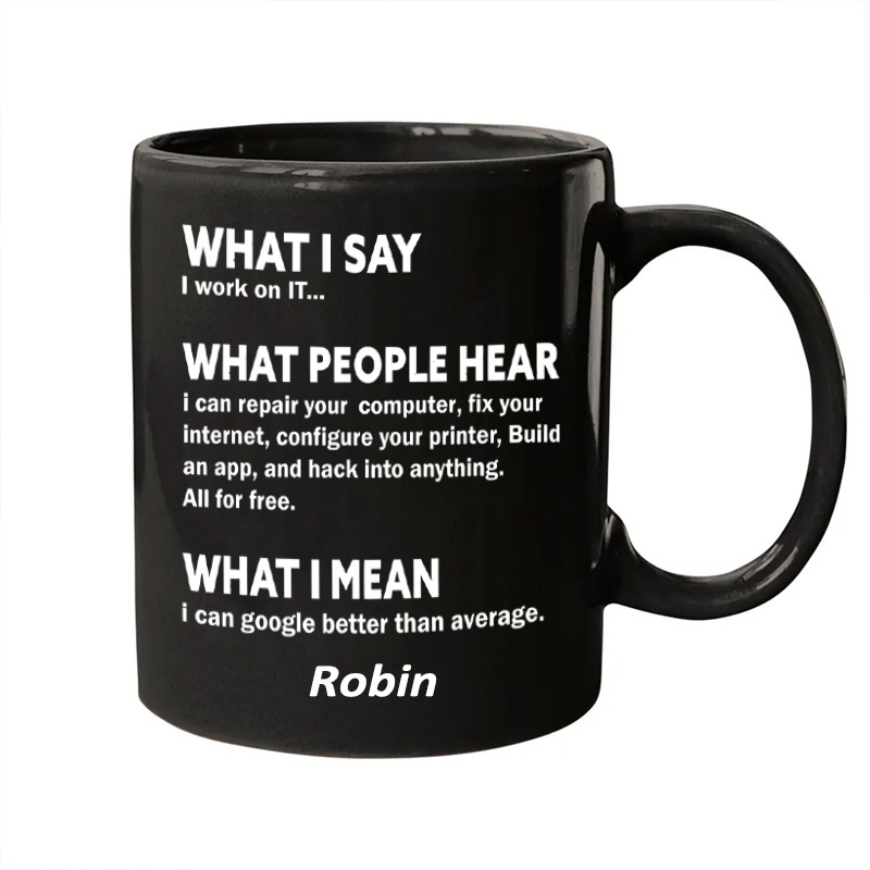 Personalized Funny Nerds Mug Computer & It Tech Programmer Developer Geek Mug Geek Professional Humor Gift