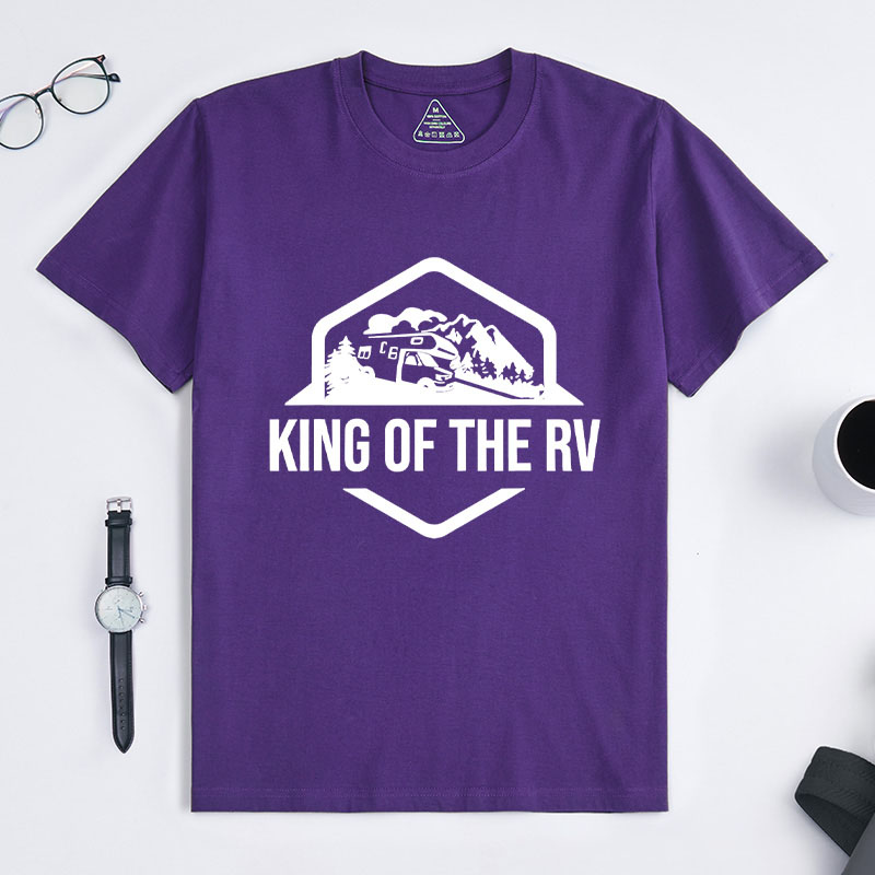 Personalized King of the Rv T-Shirt Funny Camping Shirt Rv Road Trip Gift Outdoor Camping Adventure