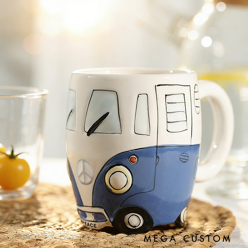 Personalized Camper Van Mug Custom Outdoor Camping Lover Mug Gift for Outdoor Adventure