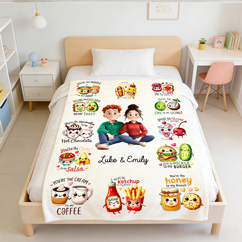 Personalized Couple You are My XXX Blanket Cartoon Couple Blanket 