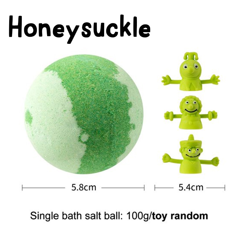Kids Bath Bomb with Surprise Toy Fruity Scented Easter Blind Boxes with Random Different Action Figure Toys Basket Filler Sensitive Skin