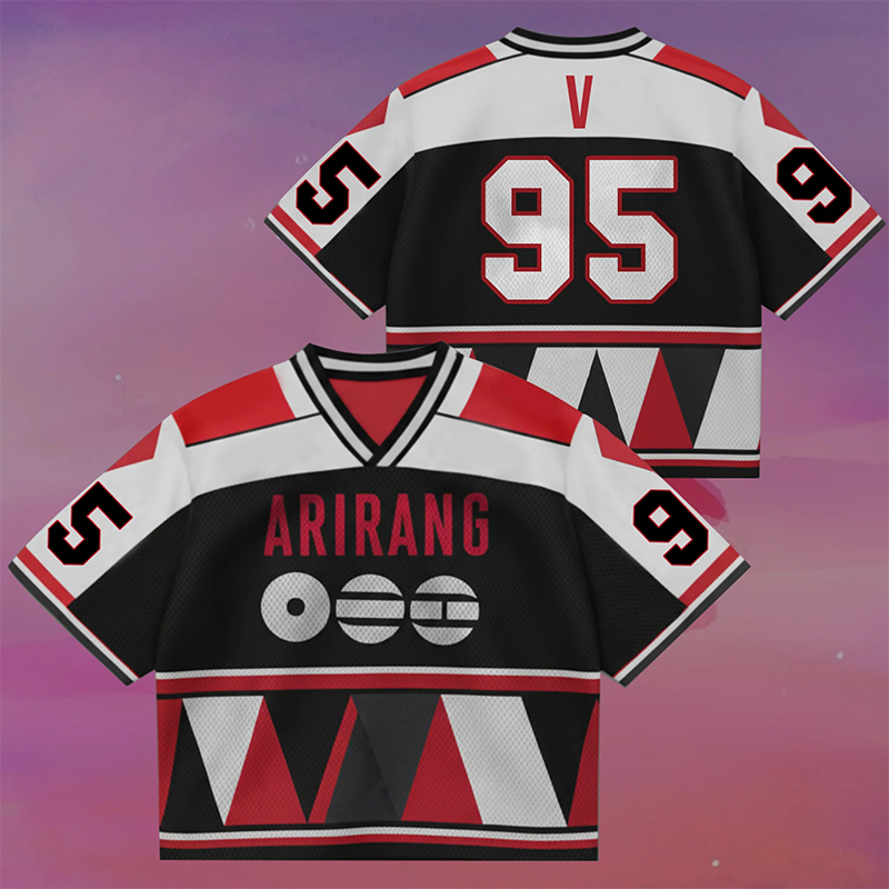 Personalized K-Pop Arirang Theme Crop Jersey BTS 2026 World Tour Jersey  for ARMY