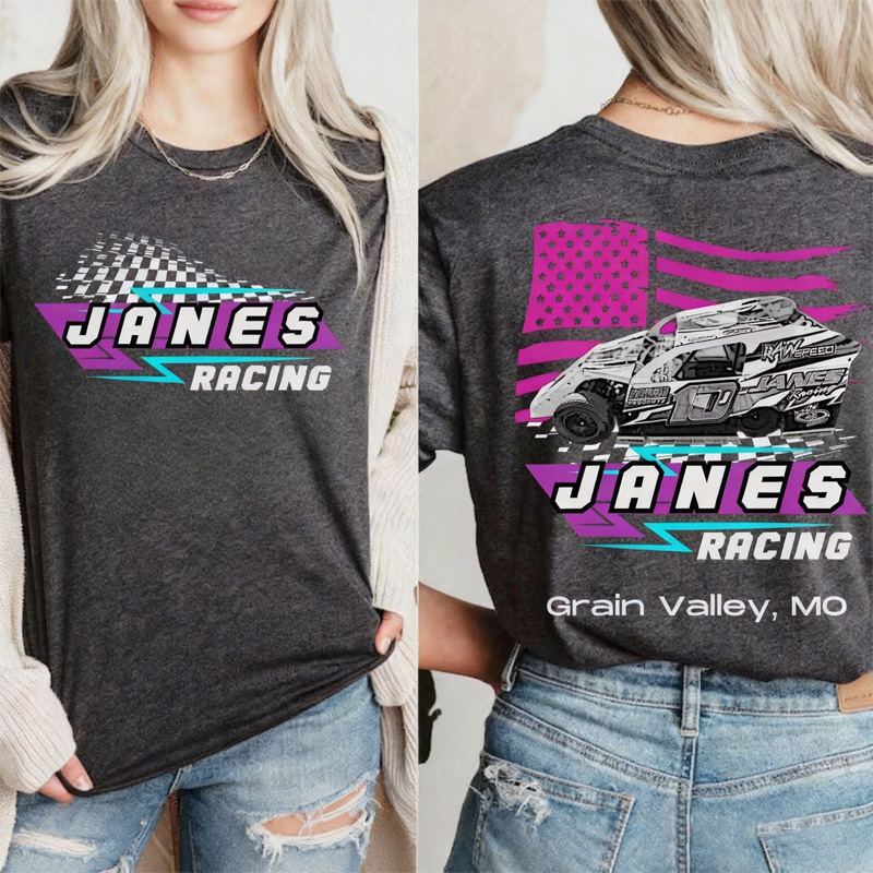 Personalized Racing Shirt Pit Crew Dirt Track Shirt Bmx Race Team Shirt Go Kart Racing Personalized Unisex Race Tee Custom Your Name Racing