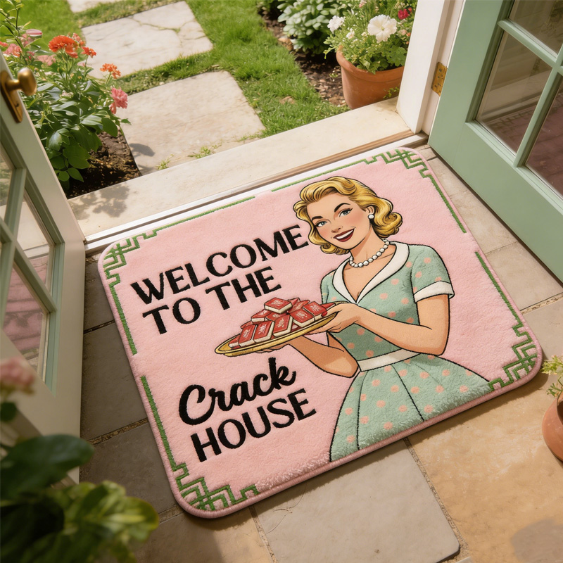 Welcome to the Crack House Mahjong Tiles Welcome Doormat Birthday Gift Mahj House Decor Mahjong Outdoor Mat Housewarming Gift Mahjong Lover Player Gamer Gift