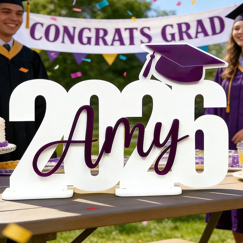 Personalized Graduation Party Sign Graduation Decorations 2025|2026 Gift Table Decorations Dessert Table or Centerpieces