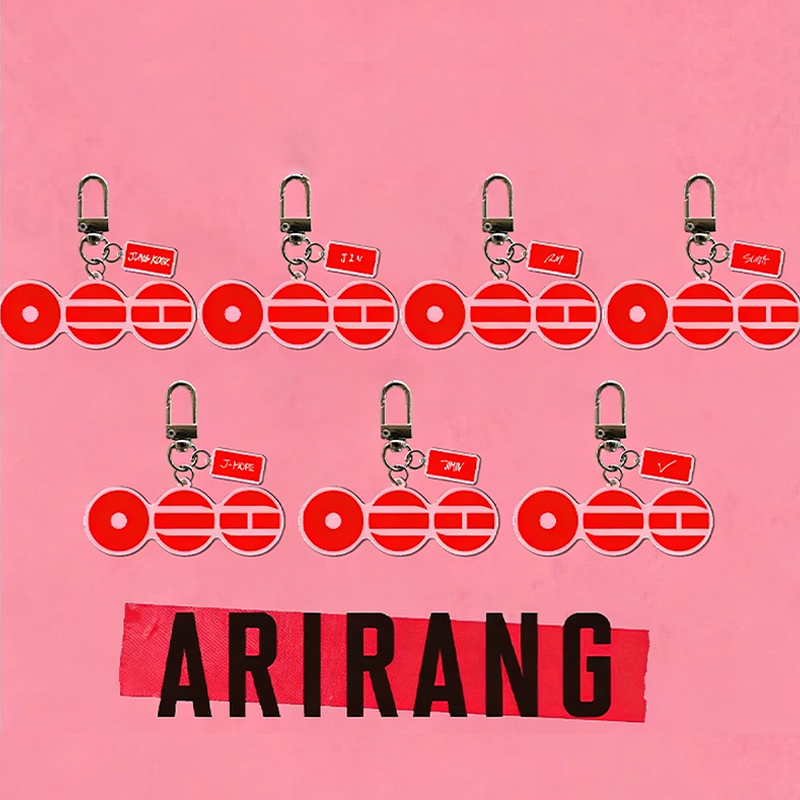 Personalized 2026 World Tour ARIRANG Acrylic Keychain with Member Name Tag for ARMY