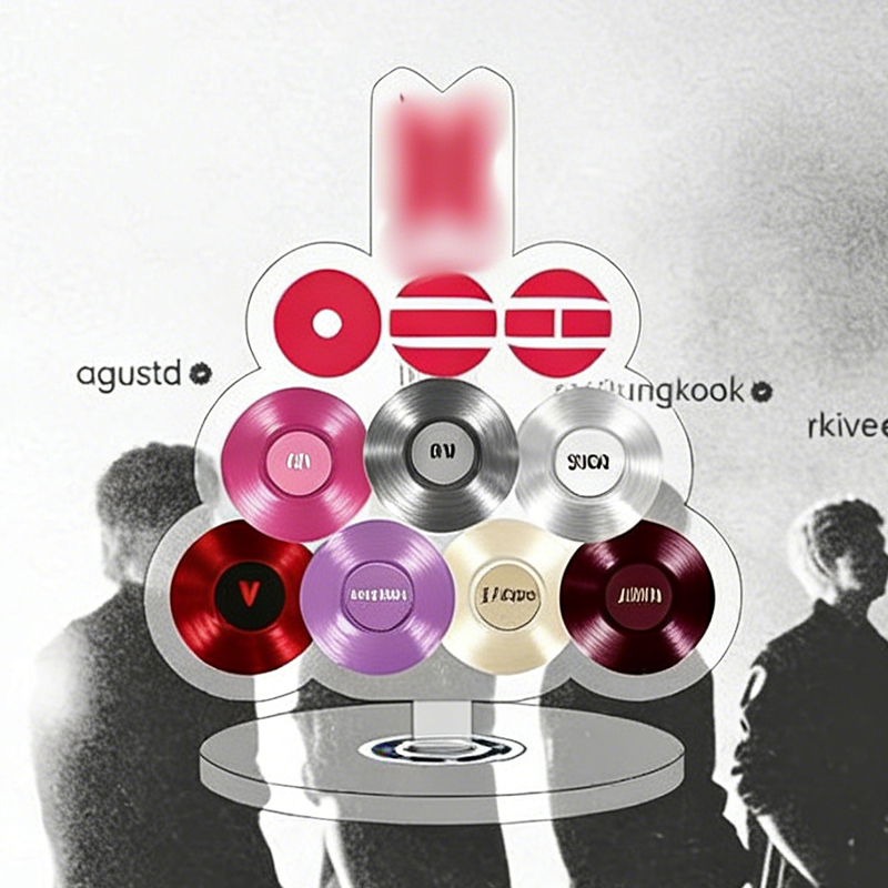 personalized Arirang Records Keychain K-pop Fan Keychain Acrylic Record Keyring Fandom Gift for Lovers Players Adult Youth