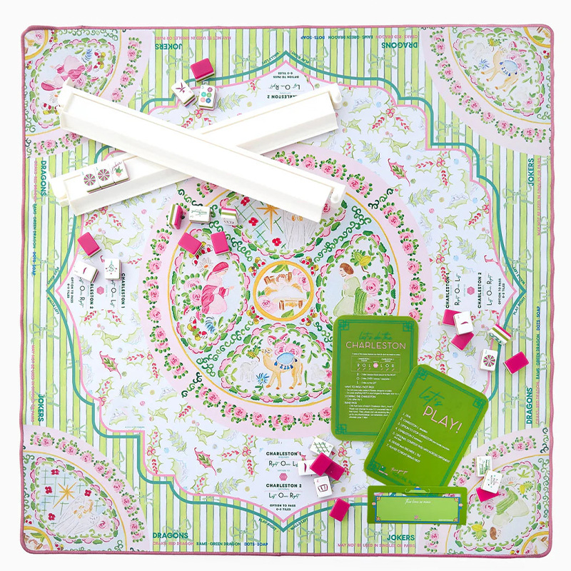 Silent Night Mat Waterproof Non Slip Elegant Table Protector Gift Mahjong Mat Mahjong Lovers Gifts