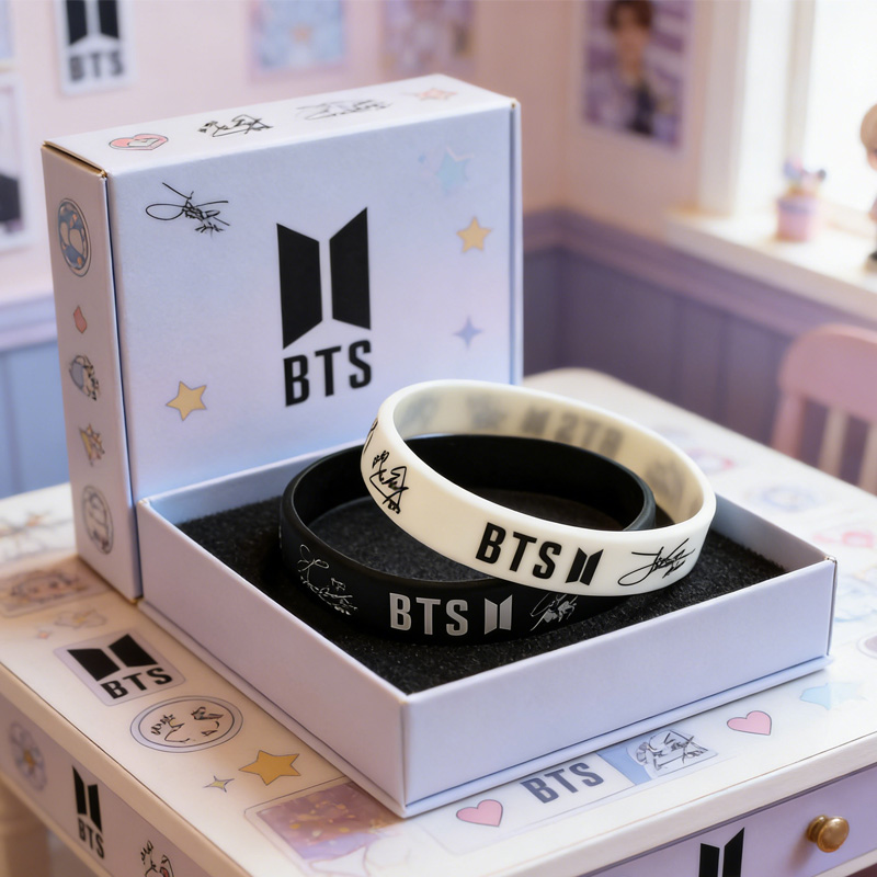 2 PCS Kpop World Silicone Wristbands Fan Made 2026 Comeback Inspired Army Silicone Wristbands Arirang Album Fan Gift