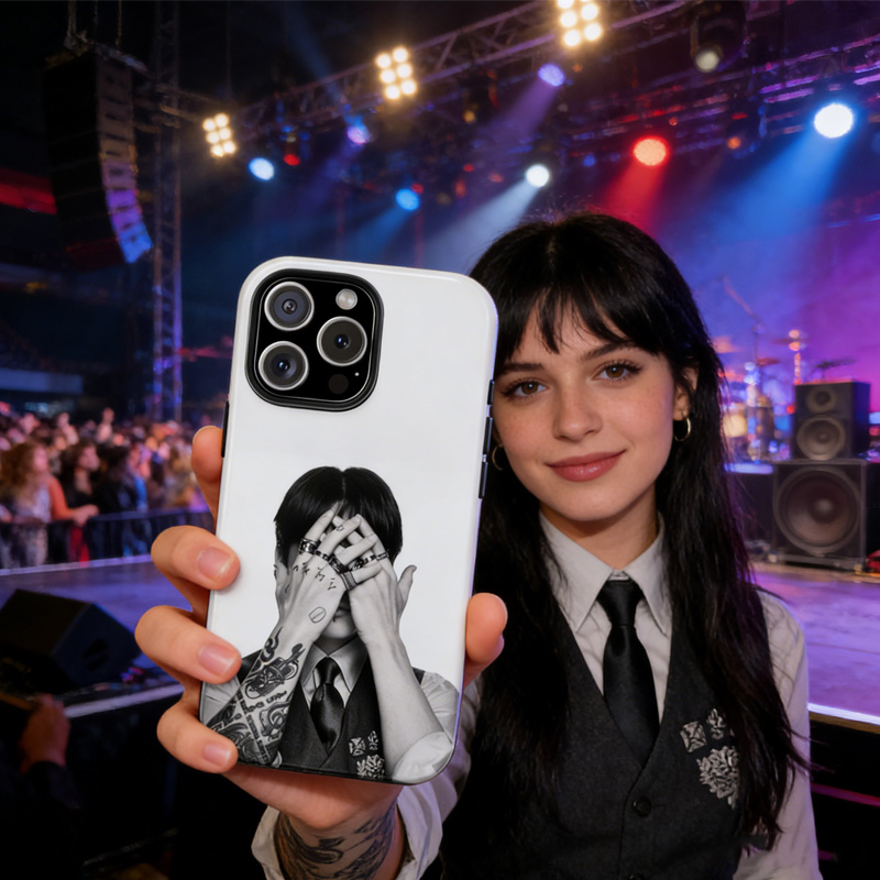 Vintage Kpop World iPhone Case Retro Black & White Aesthetic Case Album Fan Gift