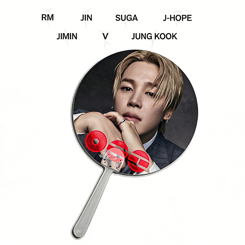 Personalized K-Pop Group Member Image Hand Fan, Custom Portable Fan for Concert and Fan Meeting