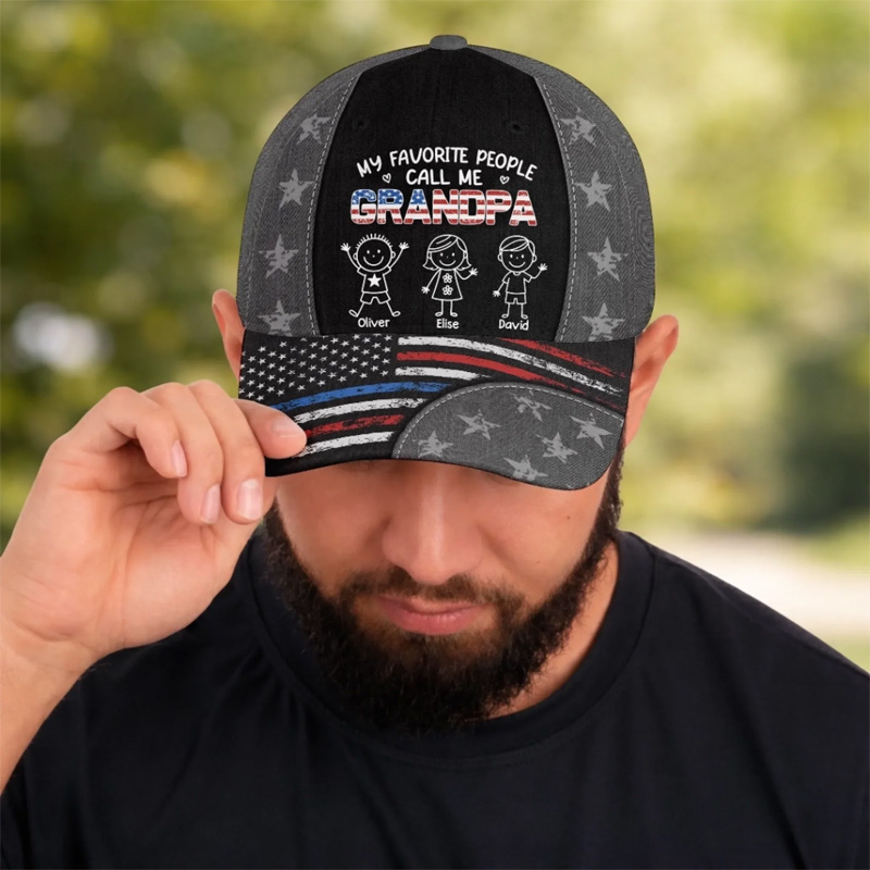 Personalized All Over Print Classic Cap Father's Day Birthday Gifts For Dad Grandpa Cool Dad Club