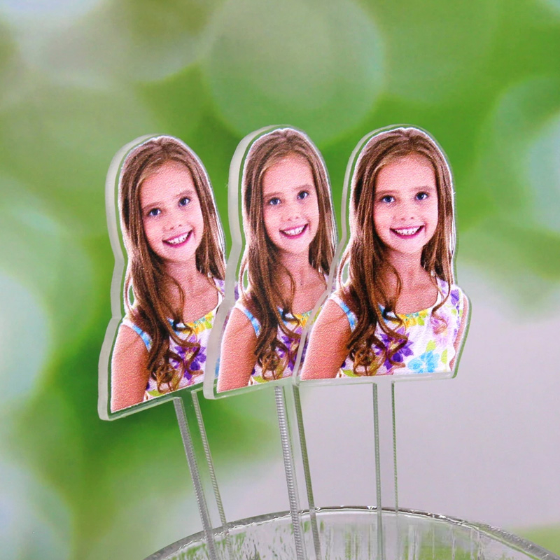 Personalized Kids Face Drink Stirrer Funny Birthday Gift Funny Photo Gifts