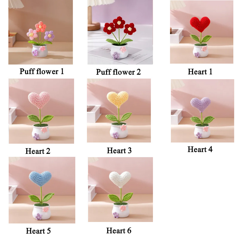 Handmade Flower Pots Thanks Gift Heartwarming Gift Small Flower Pots with Flowers Gift for Mom Teacher Her