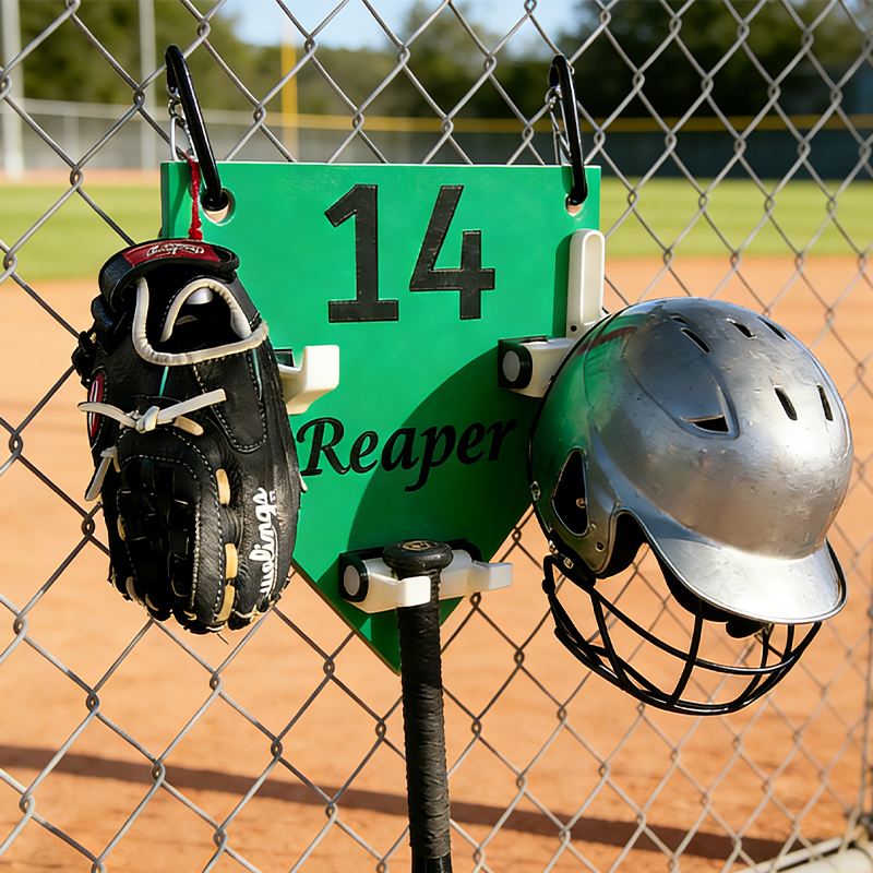 Personalized 3D Printed Dugout Organizer for Baseball and Softball Players   