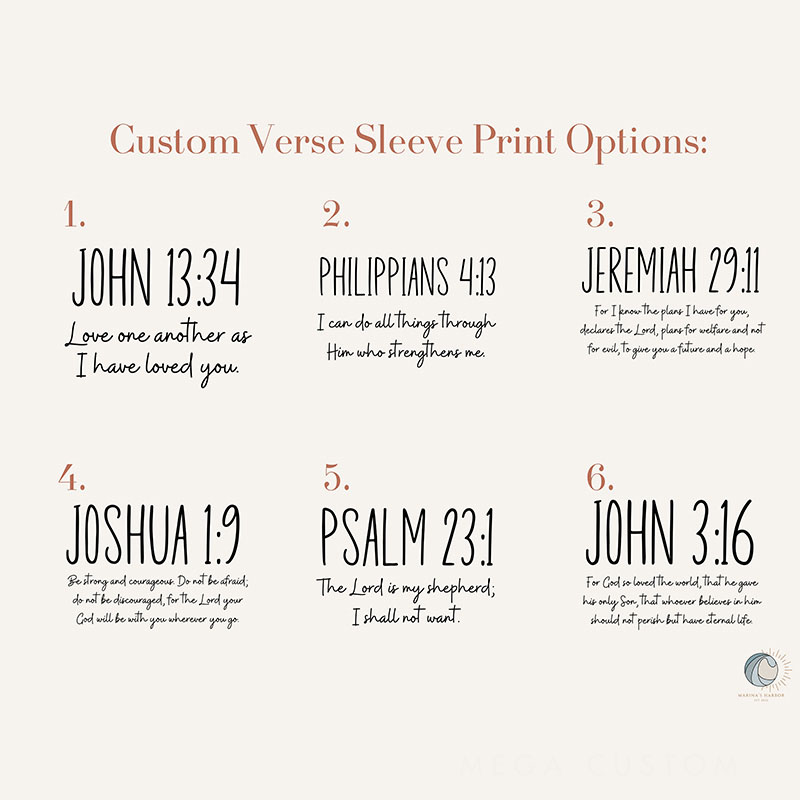 Personalized Bible Verse Sleeve Print Christian Classic Sweatshirts Christian Couple Sweatshirts Faith Based Gift Religious Christian Gift for Her