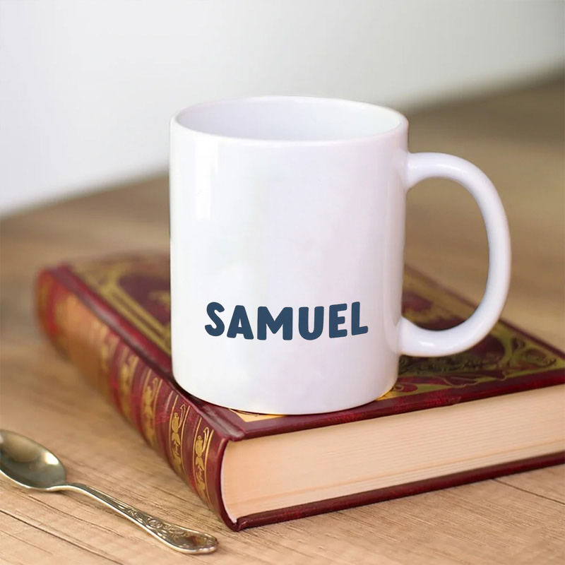 Personalized Naughty Nice Jewish Ceramic Mug with Name Hanukkah Coffee Mug Religious Gift Happy Hanukkah Gift for Jewish people