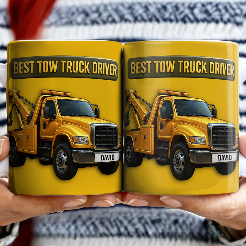 Personalized Kids Coffee Mug Best Tow Truck Lovers Christmas Gifts