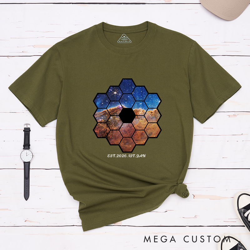Personalized Telescope Universe Photograph Astronomy Gifts Women in Science Shirt Space Lover Shirt for Geek Lover