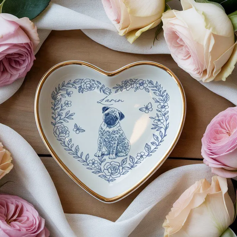 Personalized Photo Ring Dish Personalized Portrait Ceramic Pet Photo Gift Pet Lover Gift